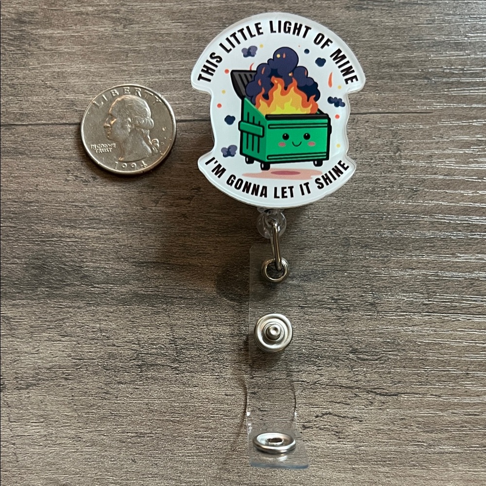 Funny badge reel
